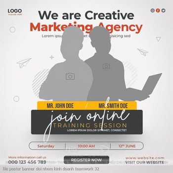 file poster banner doi nhom kinh doanh teamwork 32