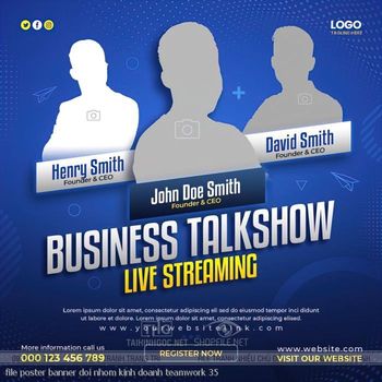 file poster banner doi nhom kinh doanh teamwork 35