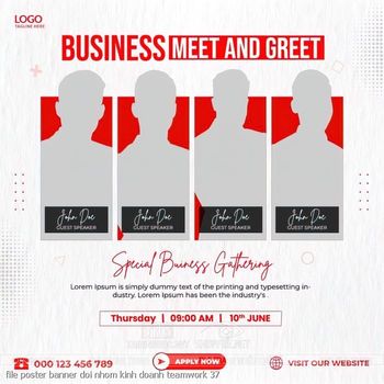 file poster banner doi nhom kinh doanh teamwork 37