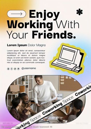 file poster banner doi nhom kinh doanh teamwork 48