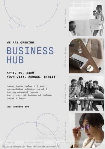 file poster banner doi nhom kinh doanh teamwork 49