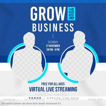 file poster banner doi nhom kinh doanh teamwork 65