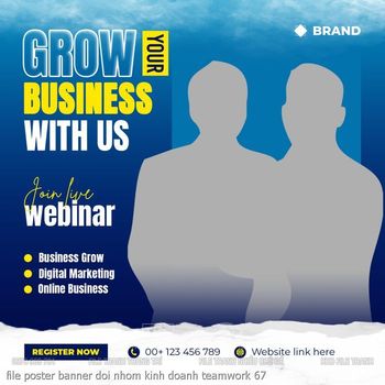 file poster banner doi nhom kinh doanh teamwork 67