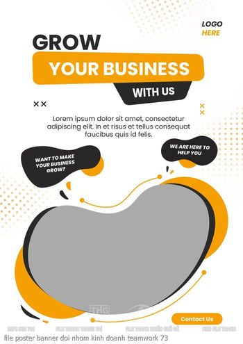 file poster banner doi nhom kinh doanh teamwork 73