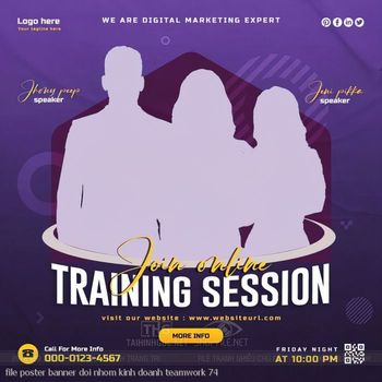 file poster banner doi nhom kinh doanh teamwork 74