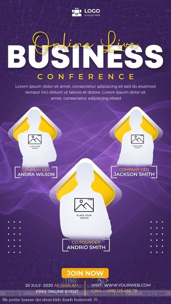 file poster banner doi nhom kinh doanh teamwork 76