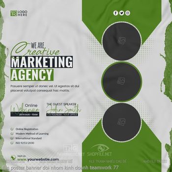 file poster banner doi nhom kinh doanh teamwork 77