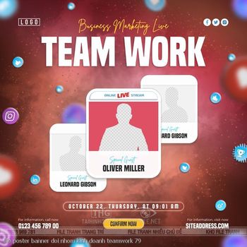 file poster banner doi nhom kinh doanh teamwork 79