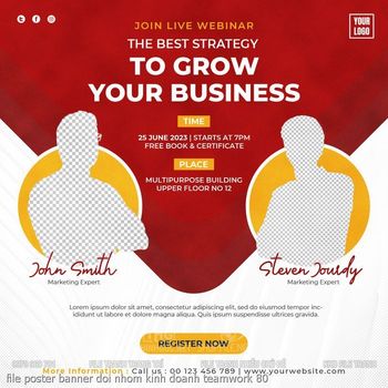 file poster banner doi nhom kinh doanh teamwork 80