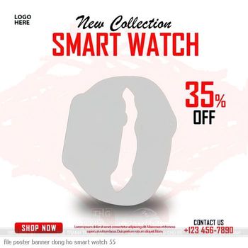file poster banner dong ho smart watch 55