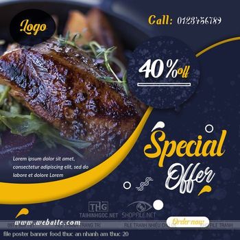 file poster banner food thuc an nhanh am thuc 20