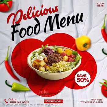 file poster banner food thuc an nhanh am thuc 55