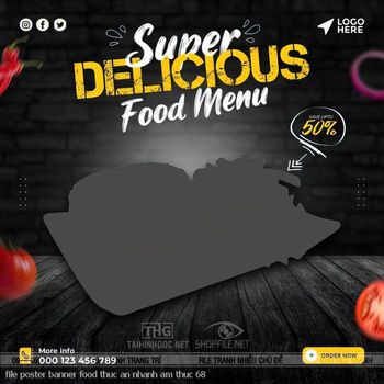 file poster banner food thuc an nhanh am thuc 68