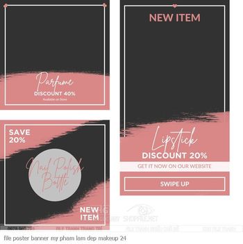 file poster banner my pham lam dep makeup 24