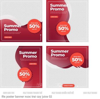 file poster banner nuoc trai cay juice 02