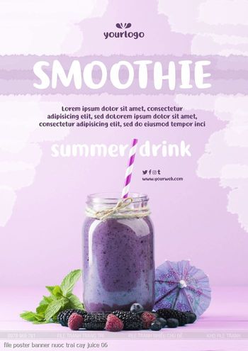 file poster banner nuoc trai cay juice 06