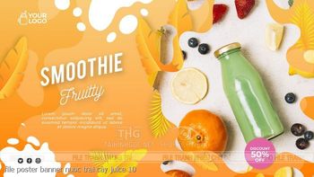 file poster banner nuoc trai cay juice 10