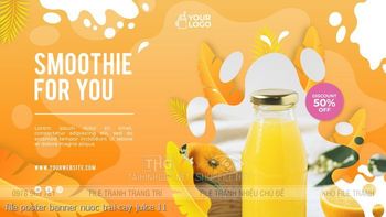 file poster banner nuoc trai cay juice 11