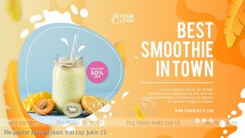 file poster banner nuoc trai cay juice 12