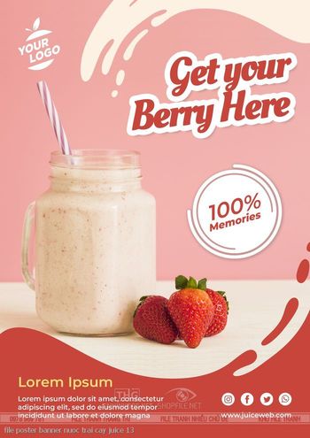 file poster banner nuoc trai cay juice 13
