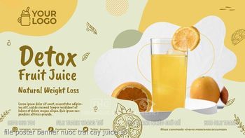 file poster banner nuoc trai cay juice 15