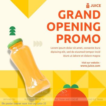 file poster banner nuoc trai cay juice 25