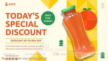 file poster banner nuoc trai cay juice 26