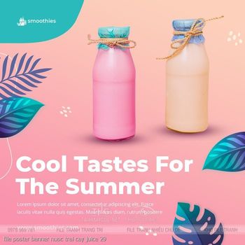 file poster banner nuoc trai cay juice 29