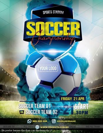 file poster banner the thao cau thu bong da 17