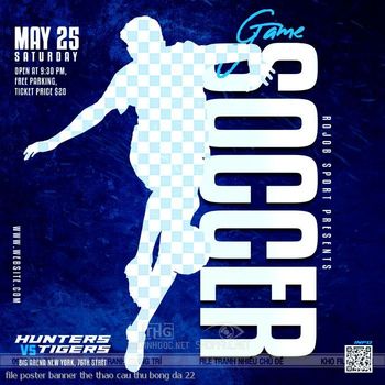 file poster banner the thao cau thu bong da 22