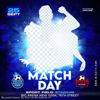 file poster banner the thao cau thu bong da 39