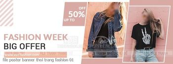 file poster banner thoi trang fashion 01