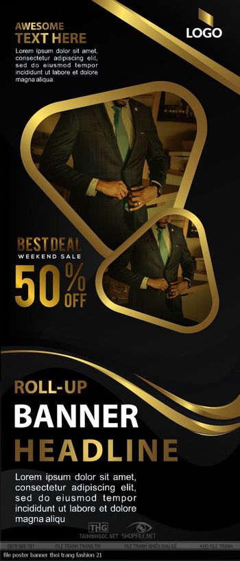 file poster banner thoi trang fashion 21