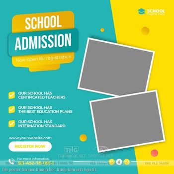 file poster banner truong hoc trung tam anh ngu 01
