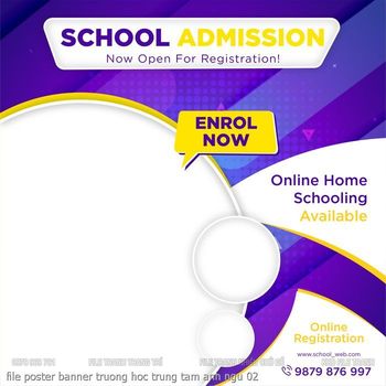 file poster banner truong hoc trung tam anh ngu 02