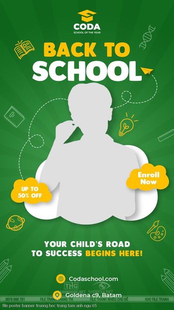 file poster banner truong hoc trung tam anh ngu 05
