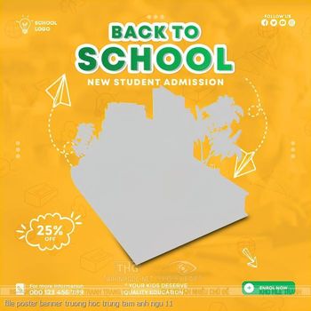 file poster banner truong hoc trung tam anh ngu 11