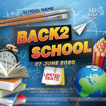 file poster banner truong hoc trung tam anh ngu 14