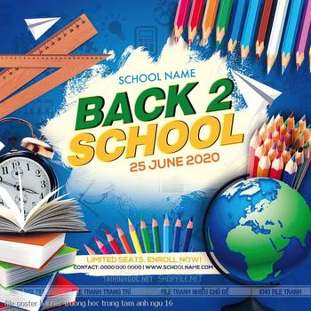 file poster banner truong hoc trung tam anh ngu 16