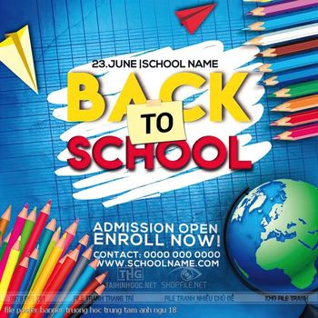 file poster banner truong hoc trung tam anh ngu 18