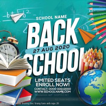 file poster banner truong hoc trung tam anh ngu 20