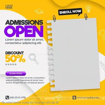 file poster banner truong hoc trung tam anh ngu 28