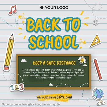 file poster banner truong hoc trung tam anh ngu 30
