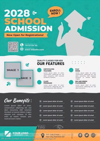 file poster banner truong hoc trung tam anh ngu 34