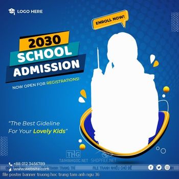 file poster banner truong hoc trung tam anh ngu 36
