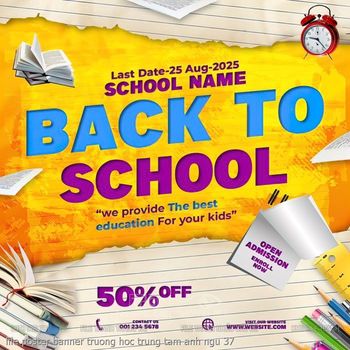 file poster banner truong hoc trung tam anh ngu 37