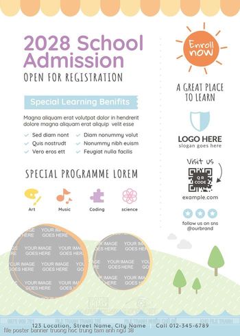 file poster banner truong hoc trung tam anh ngu 38