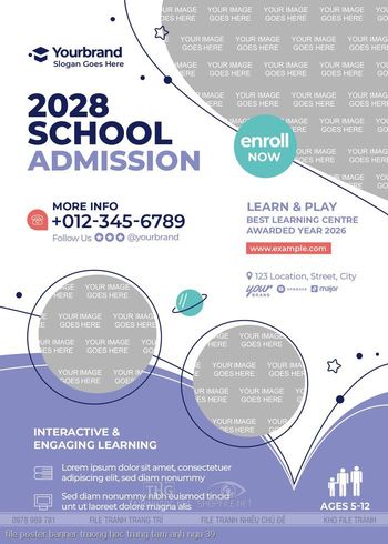 file poster banner truong hoc trung tam anh ngu 39