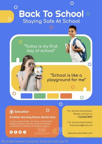file poster banner truong hoc trung tam anh ngu 45