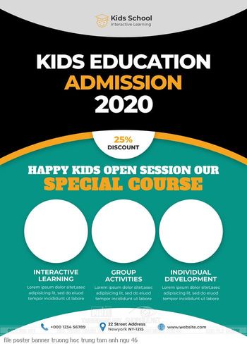 file poster banner truong hoc trung tam anh ngu 46